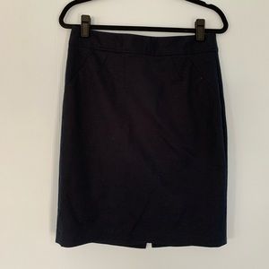Navy blue pencil skirt